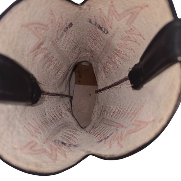 Vintage Mens size 11.5D Red Python Exotic Snakeskin Leather Cowboy Western Boots - Picture 16 of 16